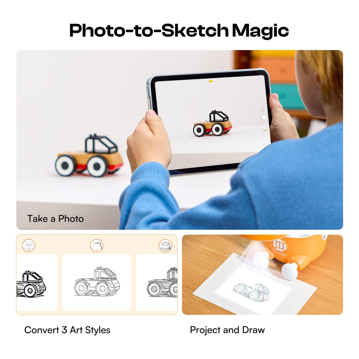 Caydo AI creative studio output illustrating instant image generation for tracing