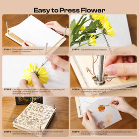 Caydo basswood press plates keep flowers flat and vibrant