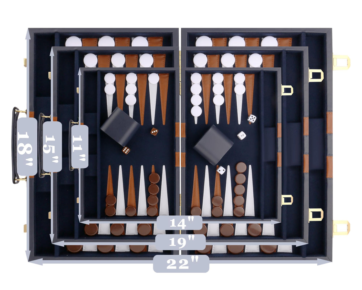 CAYOULR Gift-ready backgammon set suits holidays and game nights.