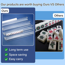 CAYOULR 4-pack racks suit traditional, American, and other mahjong variants.