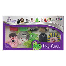 Cazenove Passover 10 Plagues puppets back text enhances learning with English plague labels