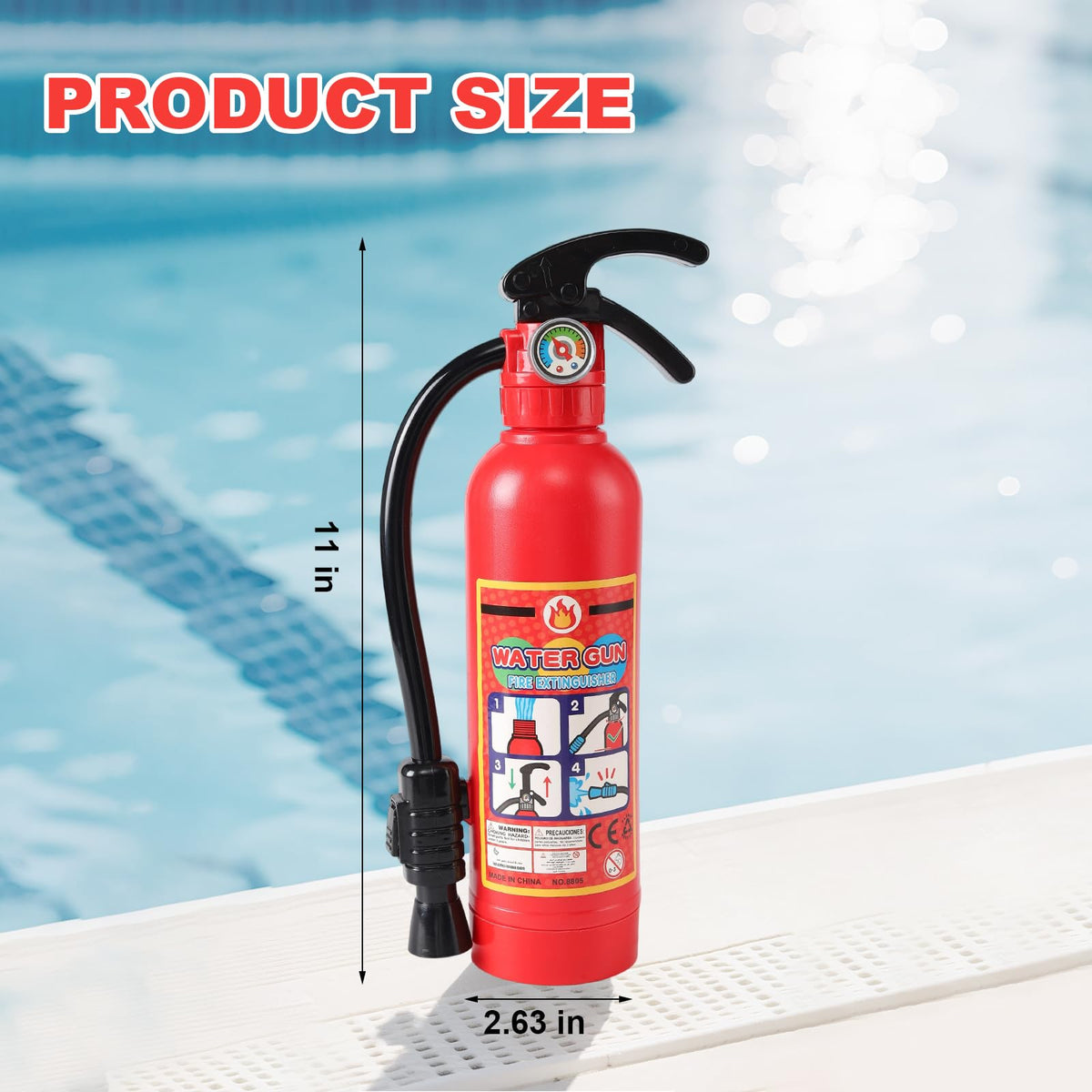 CAZOYEE water gun with 550cc capacity delivering impressive squirts