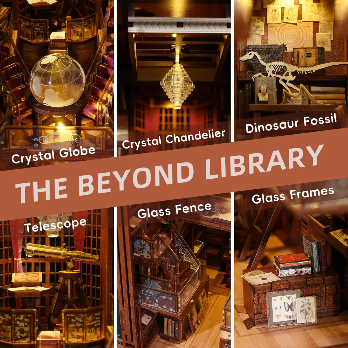 CCCDF Beyond Library Book Nook Kit features a 3D wooden puzzle for mindful crafting.