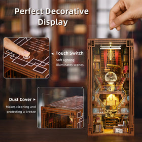 CCCDF Beyond Library Book Nook Kit uses pre-cut wood for a smooth, satisfying build.