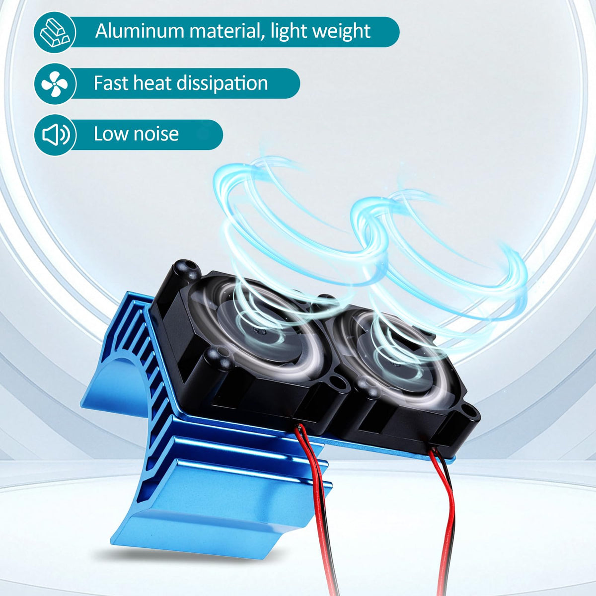 CCHEQVAN VXL-3s IP44 waterproof cooling fan tolerates splashes during use