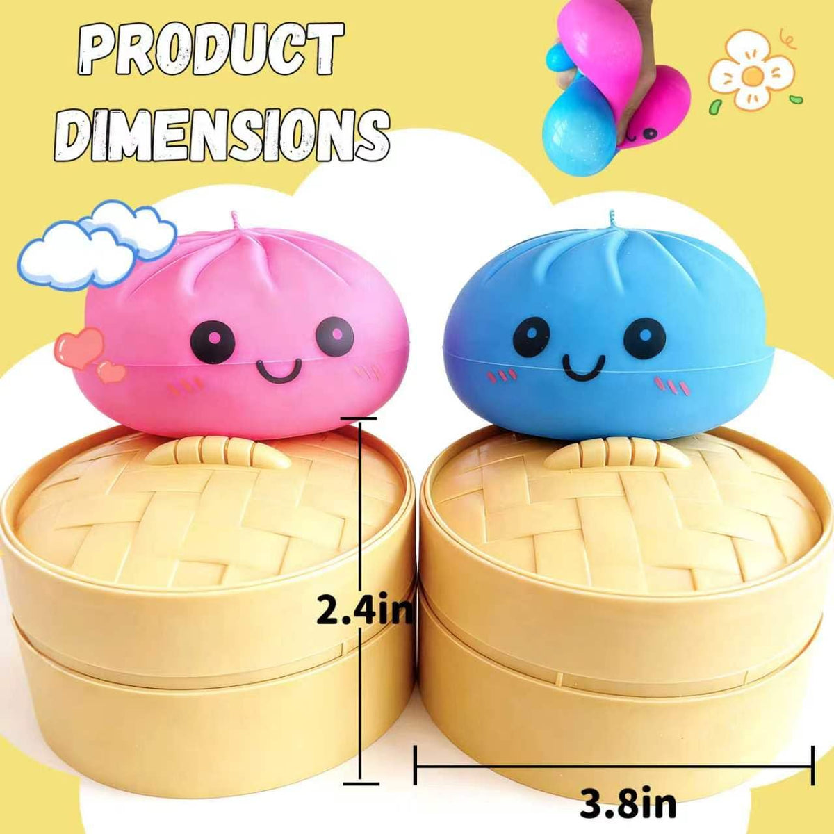 CDVFTGH dumplings close-up highlights soft texture for satisfying squeezes.