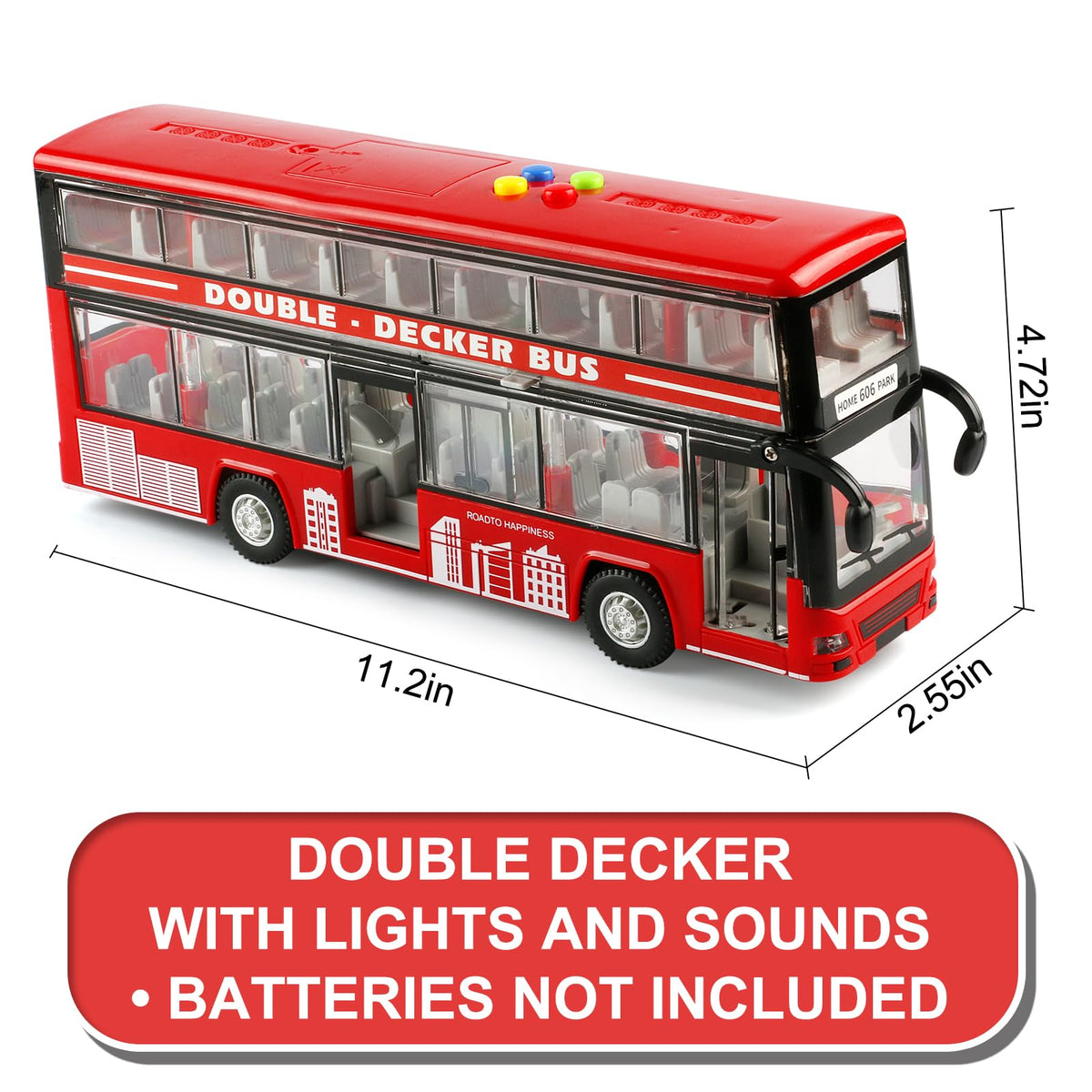 Cd ymkf friction-powered design lets kids push and chase the bus