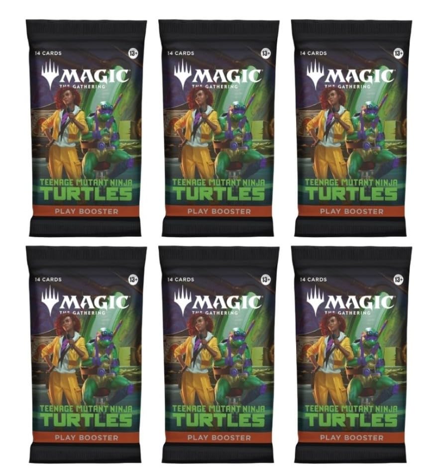 CE 6-pack MTG TMNT play booster pack for exciting drafts and collectible pulls.