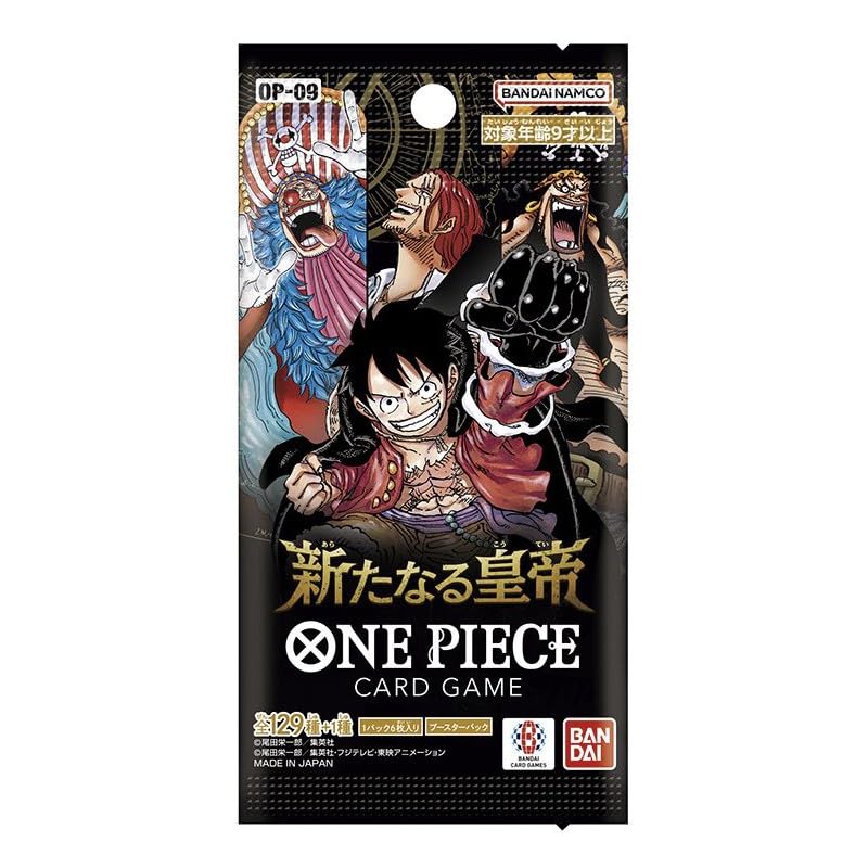 CE One Piece OP-09 booster pack JP opened, showcasing new cards for strategy development
