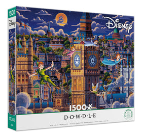 CEACO Peter Pan learning to fly puzzle, 1500 pieces for focused solo or cozy family evenings.