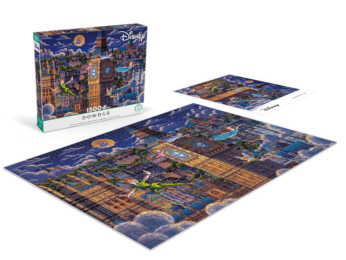 CEACO puzzle box front shows contents and hints for building the scene.