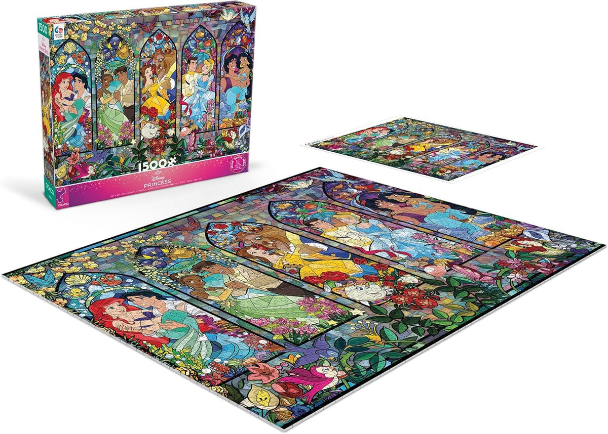 Ceaco Disney Princess Royal Windows Cinderella panel with dramatic color transitions.