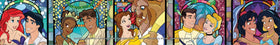 Ceaco Disney Princess Royal Windows poster included to guide progress.
