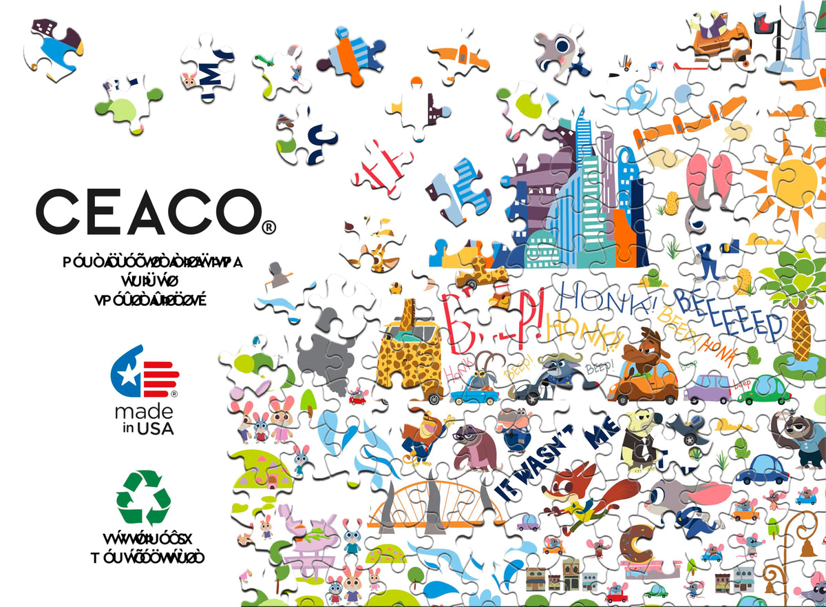 Ceaco Disney Zootopia large-piece assembly supports easier handling.