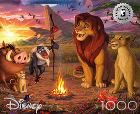 Ceaco Lion King focus on Simba and Nala with Rafiki, ideal for Disney fans.