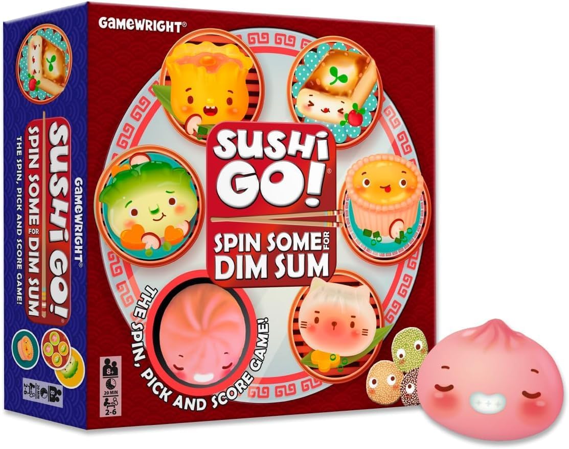 CEACO Sushi Go Spin Some Dim Sum Spin Table in action for family game night