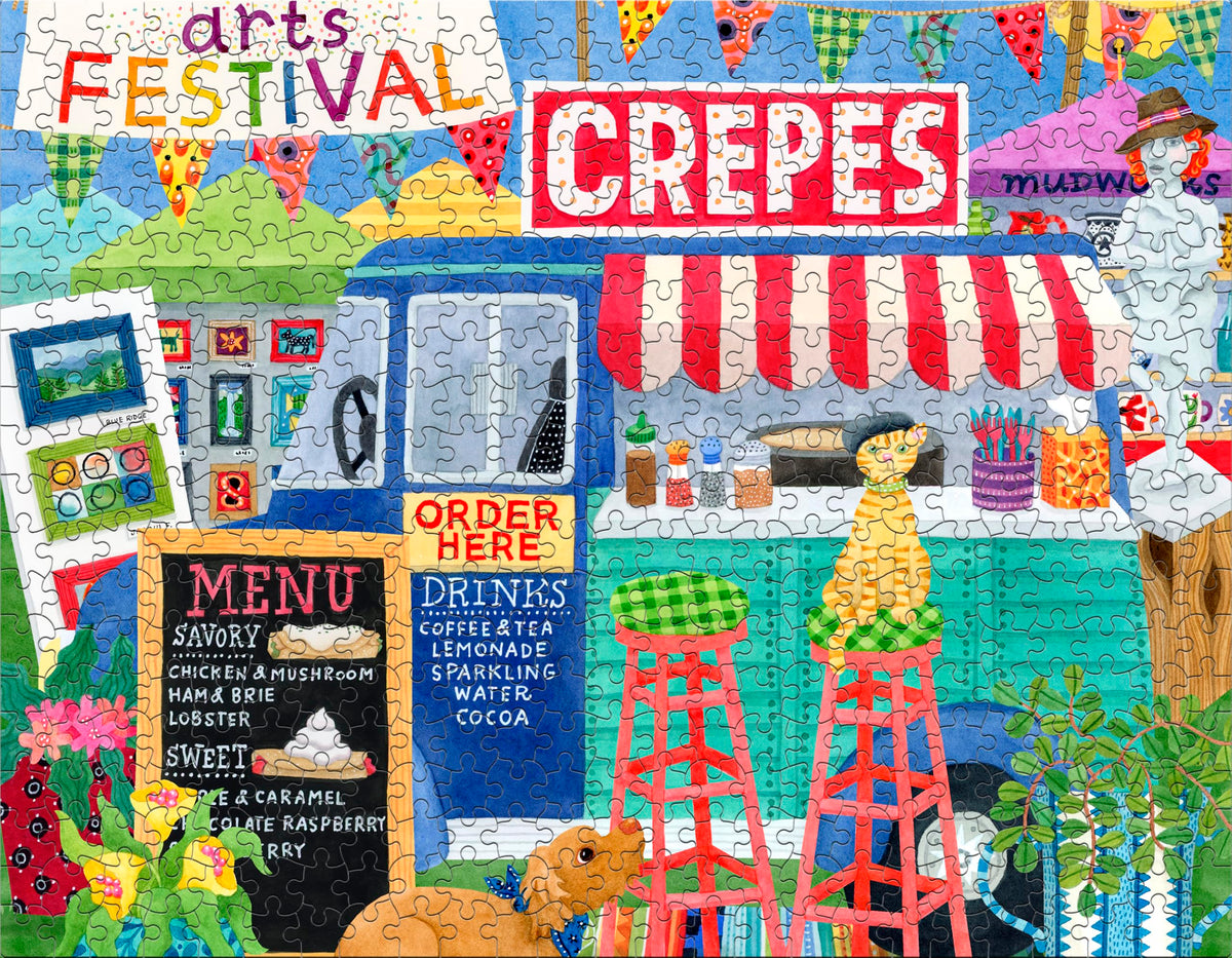 Ceaco vibrant food-trucks illustrations to spark curiosity during puzzling