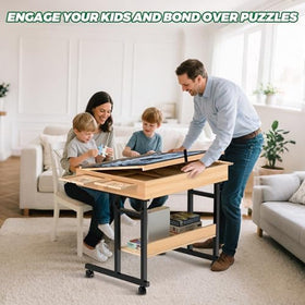 CEDARDVD Puzzle Table-M dual-cover guards puzzles against dust
