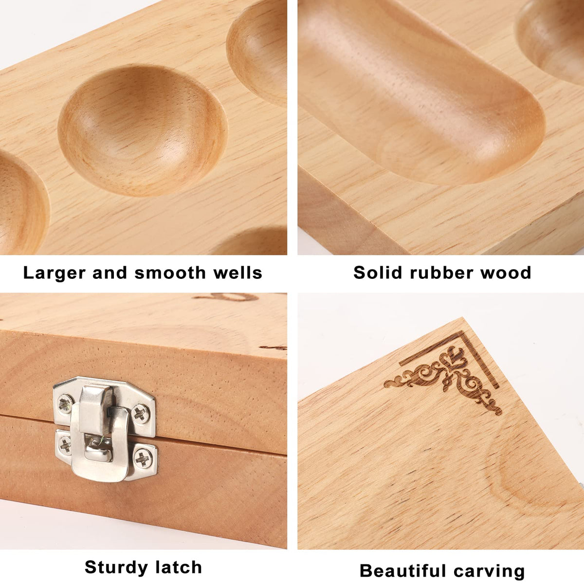 Ceebyfa Mancala glass stones 58-stone set with tactile appeal