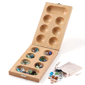 Ceebyfa Mancala natural color complements any game night decor