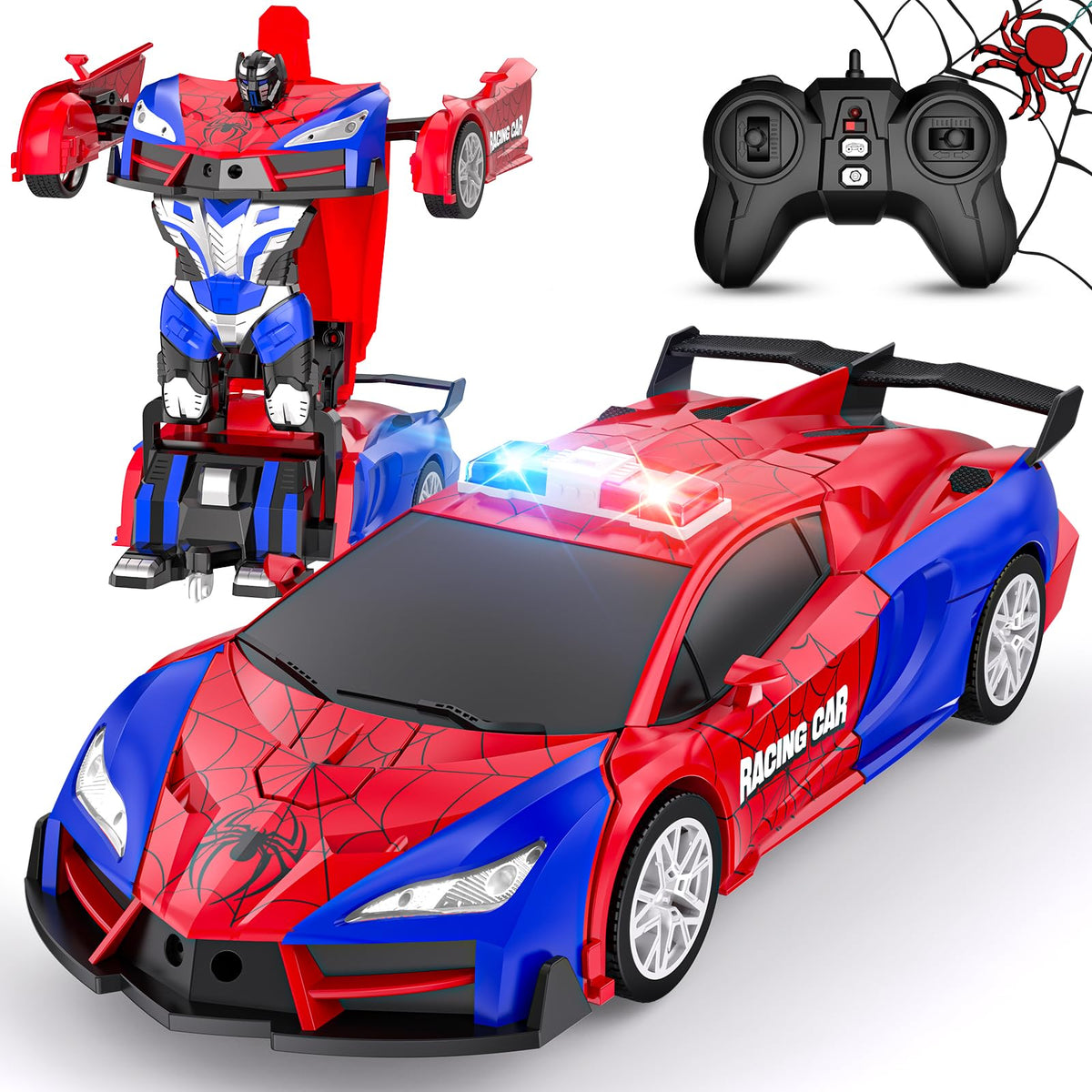 CEGOUFUN RC car transformer with 360-degree rotation for dynamic play