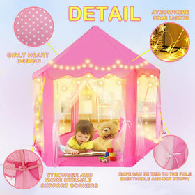Ceither indoor outdoor playhouse suitable for bedrooms, yards, and parks.