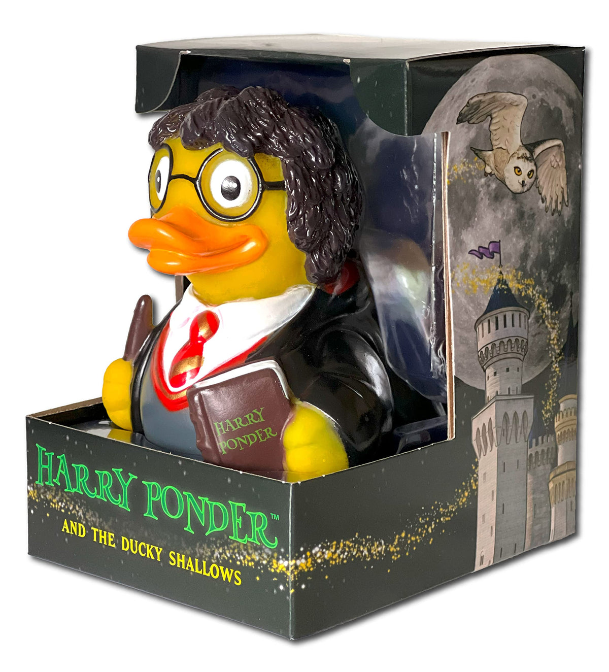 Unique collectible CelebriDucks duck ready for shelf display