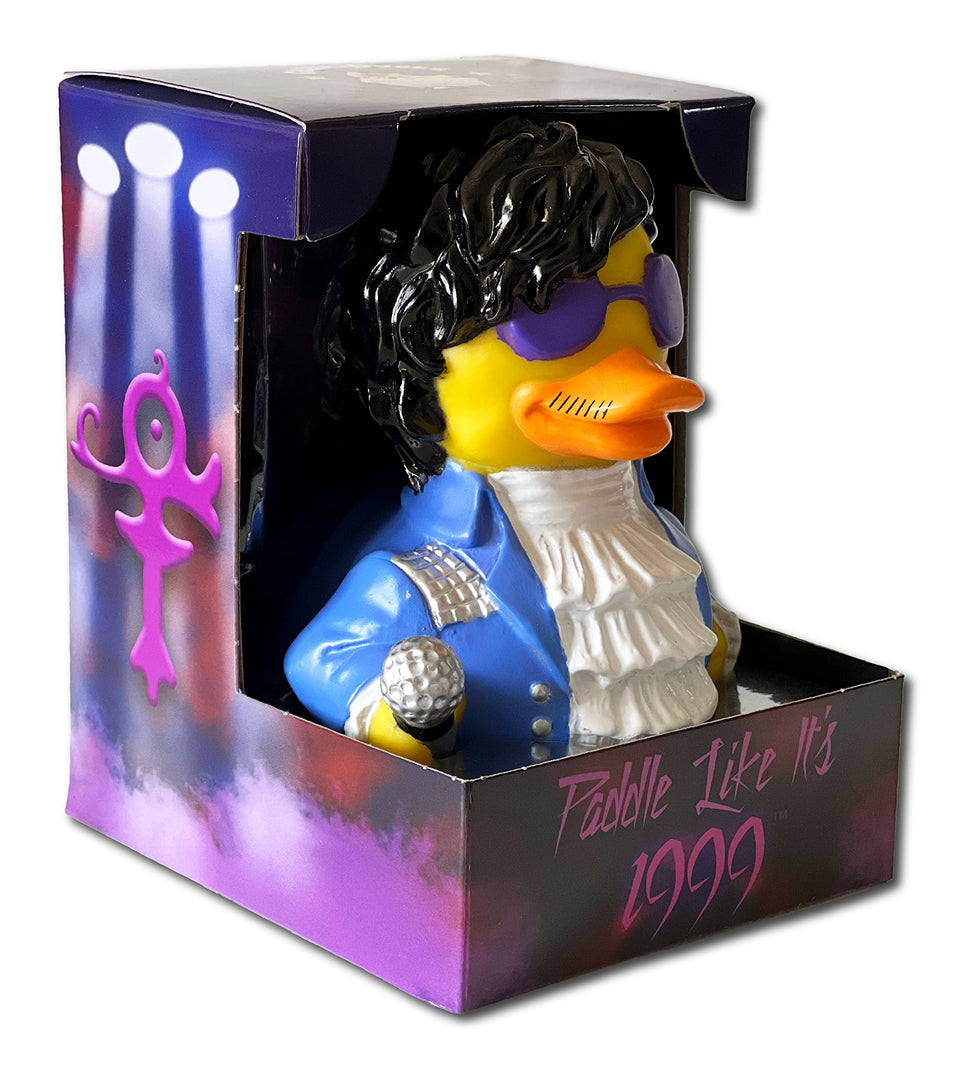 CelebriDucks paddle-like-1999-duck floats upright for playful bath time.
