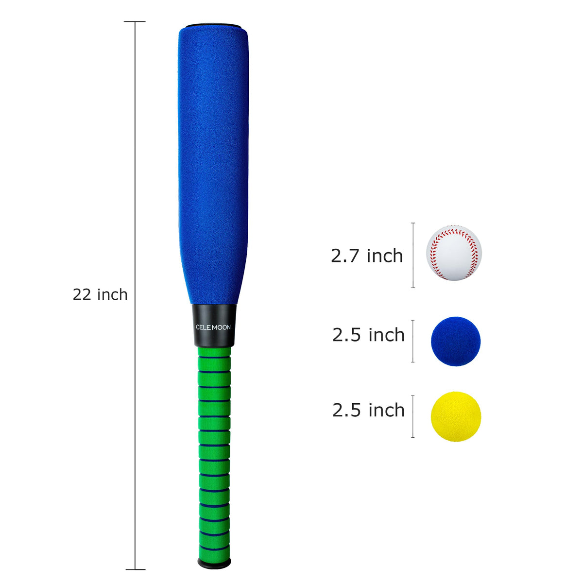 CeleMoon carry bag keeps bat and balls organized for parks or visits.