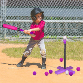 CeleMoon compact carry bag keeps tee-ball set organized after play