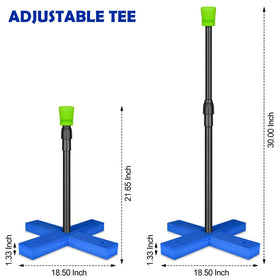 CeleMoon foam tball tee-base supports stable swings for young learners