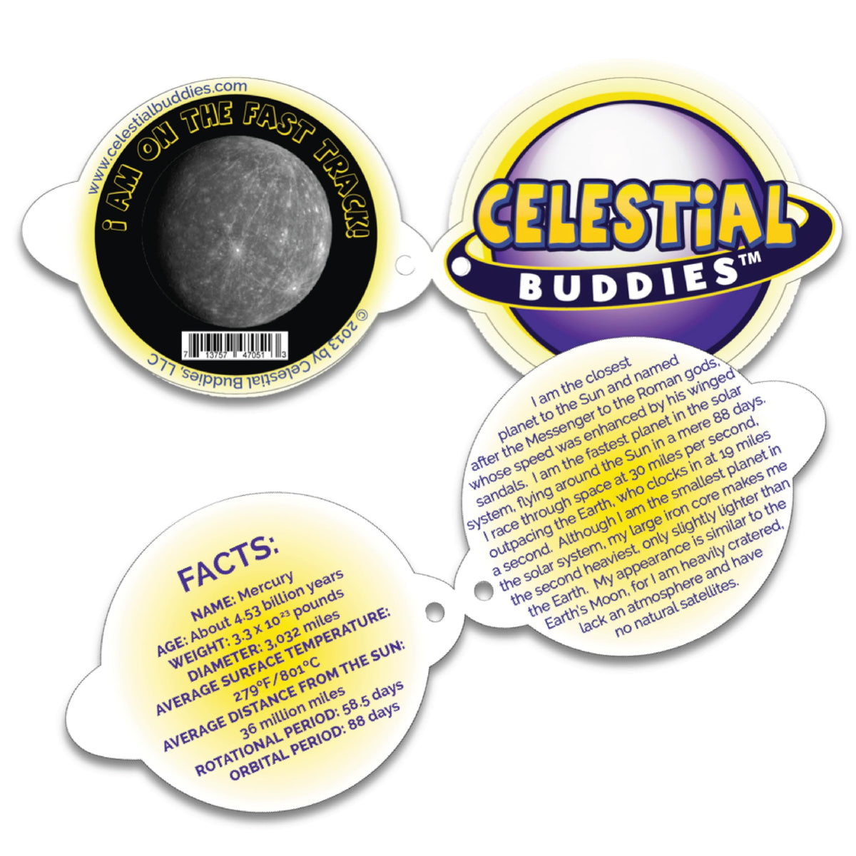 Celestial Buddies Mercury Buddy gift-ready packaging for easy gifting ideas.