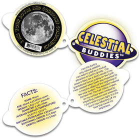 Celestial Buddies Moon Buddy close-up of soft plush texture for comforting hugs.