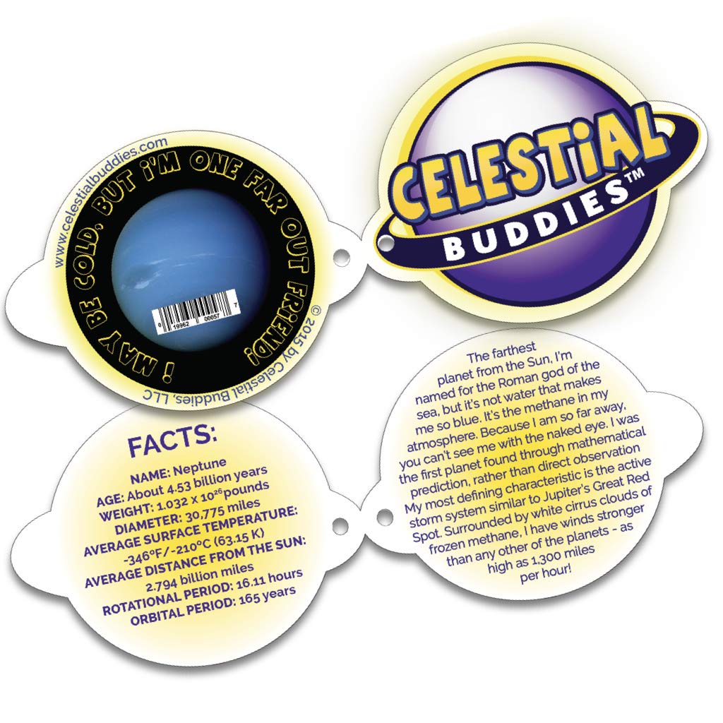 Neptune Buddy facts tag invites space-themed curiosity during learning