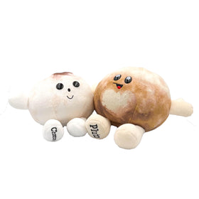Celestial Buddies Pluto and Charon Buddy plush front view, a cuddly space friend for bedtime
