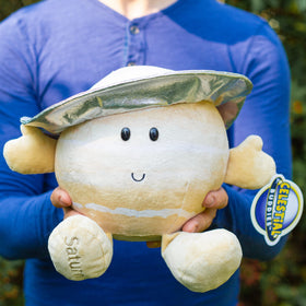 Saturn Buddy's 12-inch huggable size is perfect for comfort and decor.