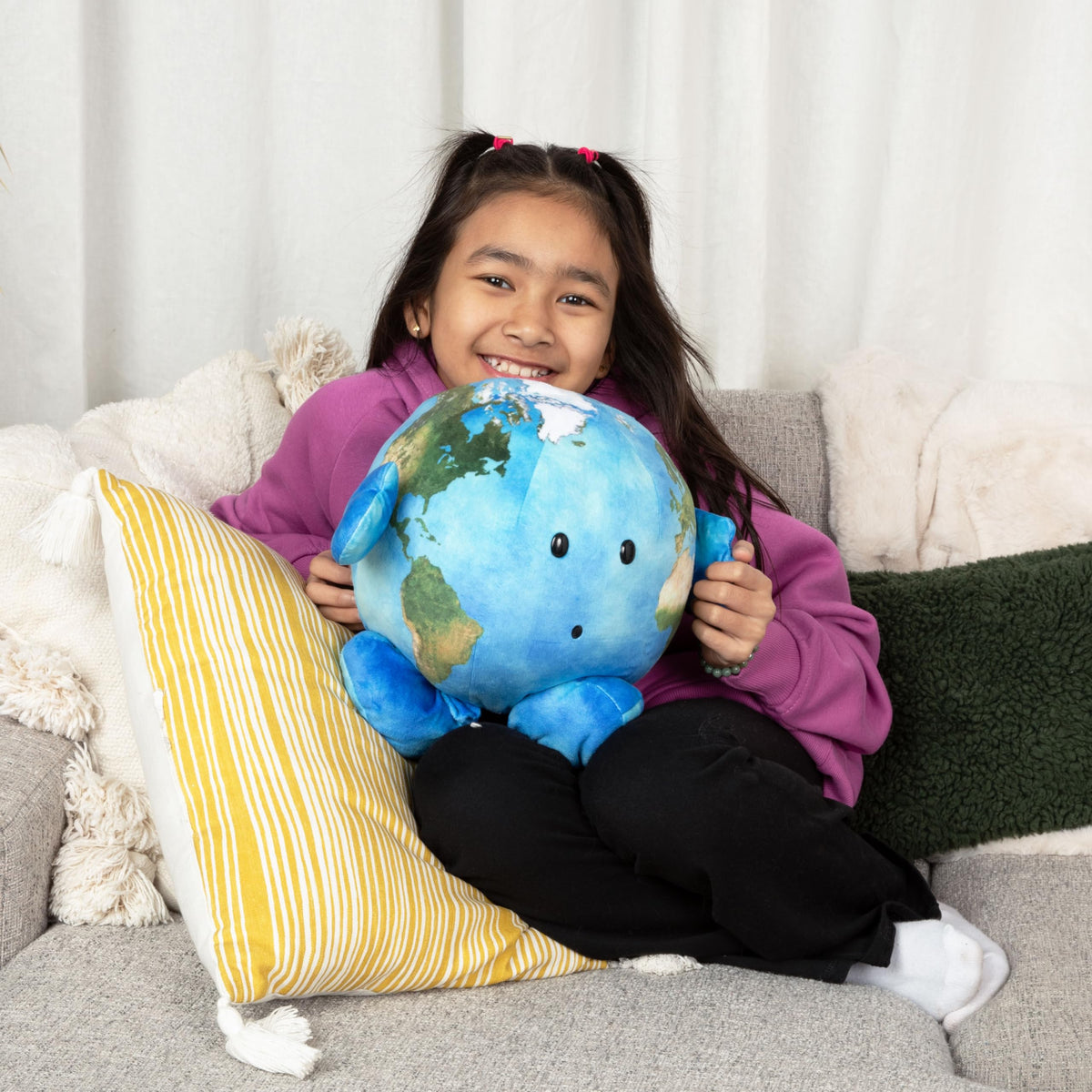 Soft plush texture closeup, highlighting ultra-soft fabric and comforting hug ability.