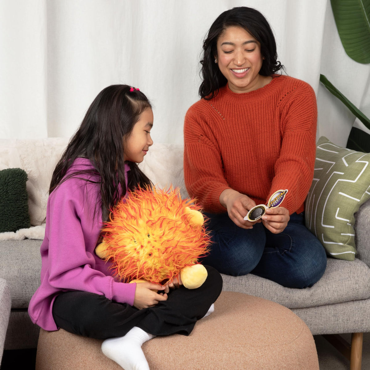 Celestial Buddies Sun Buddy solar flare hair adds space style