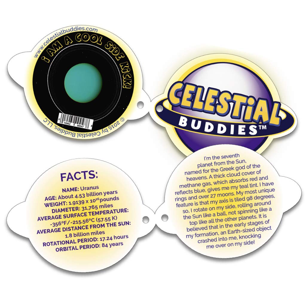 Celestial Buddies Uranus Buddy soft fabric close-up shows durable design