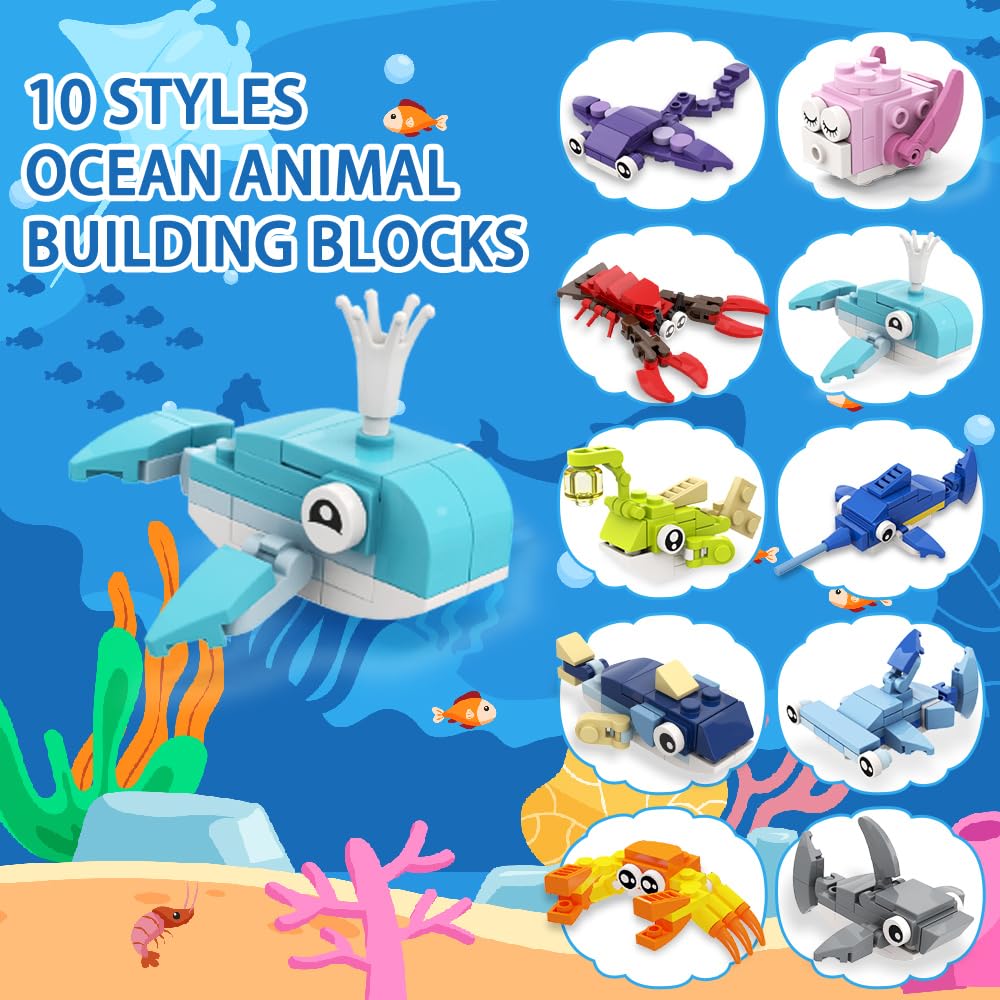 Celltestria ocean-themed blocks with sharks and fish spark creative building sessions