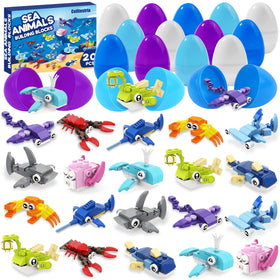 Celltestria Easter marine animals building blocks inside eggs for kids' engaging play