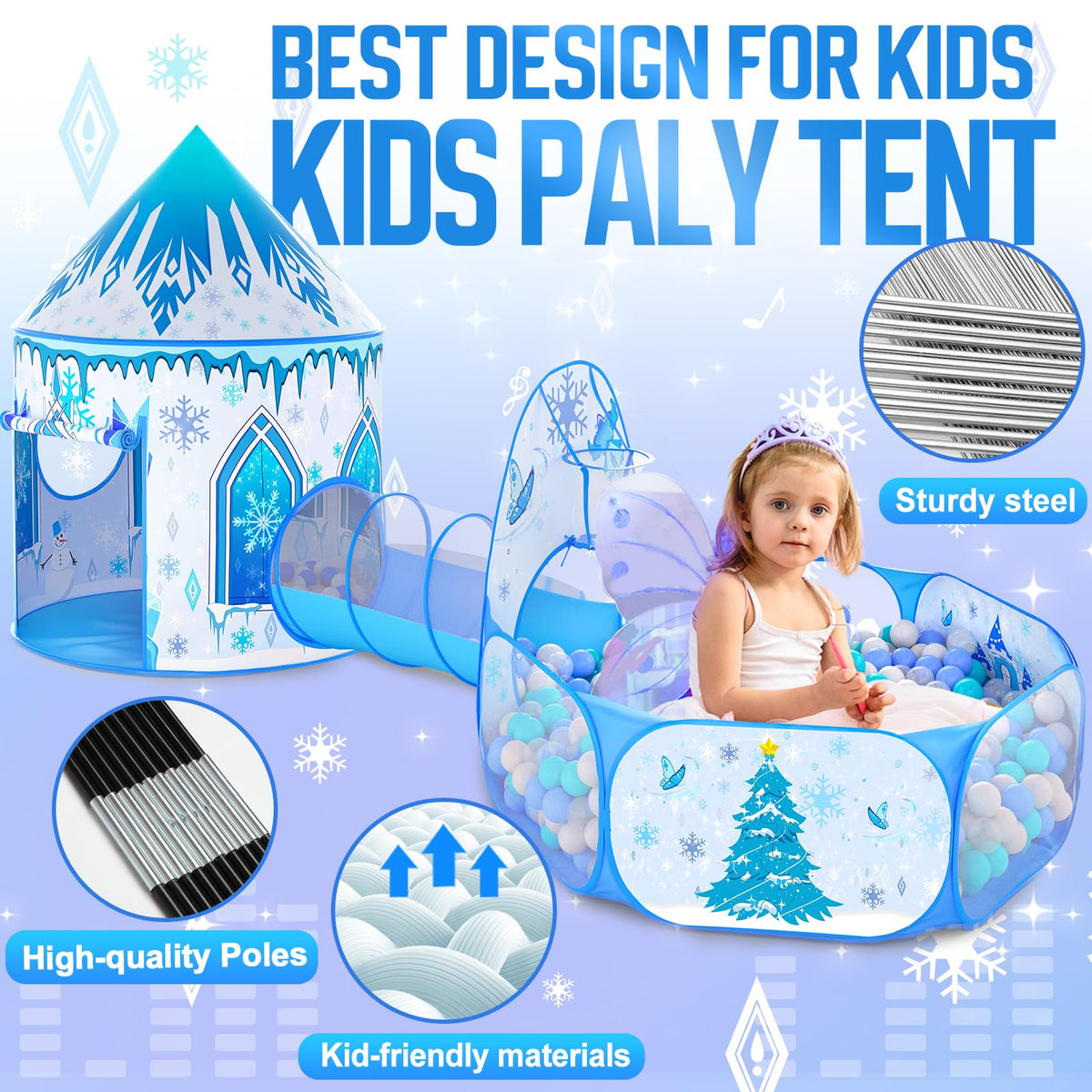 Celontry Frozen ball pit for tactile play and motor skill development