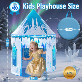 Celontry girls frozen play tent open entrance for easy access