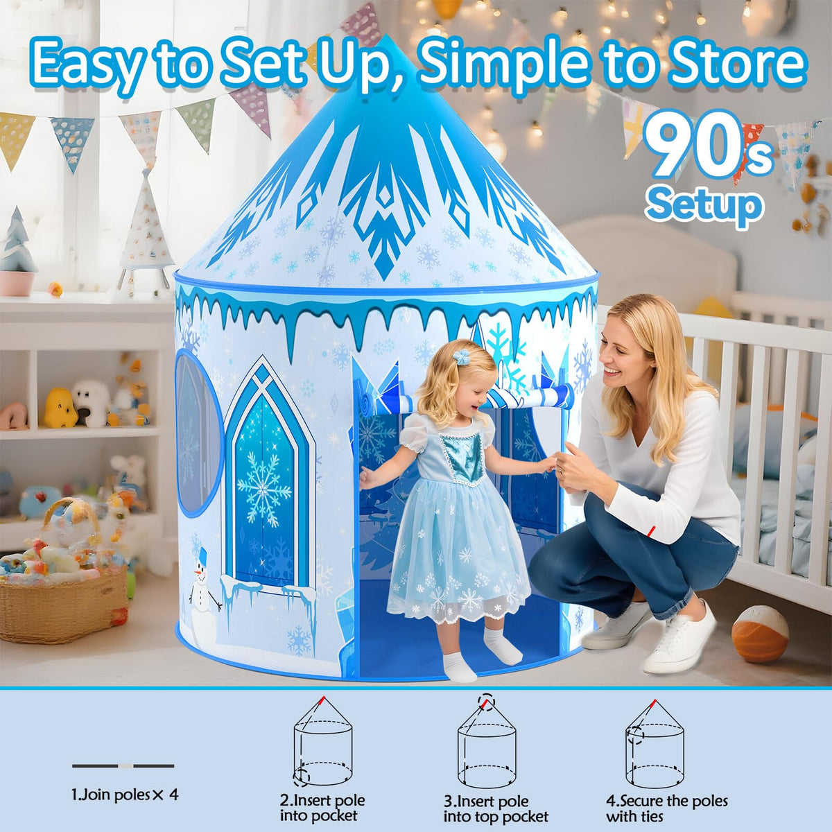 Celontry indoor outdoor tent brightens any play area
