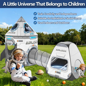 Celontry rocket tent castle structure offers imaginative role-play and cozy hideouts.