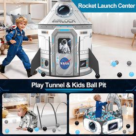 Celontry Space-themed playhouse suitable for indoor and outdoor parties