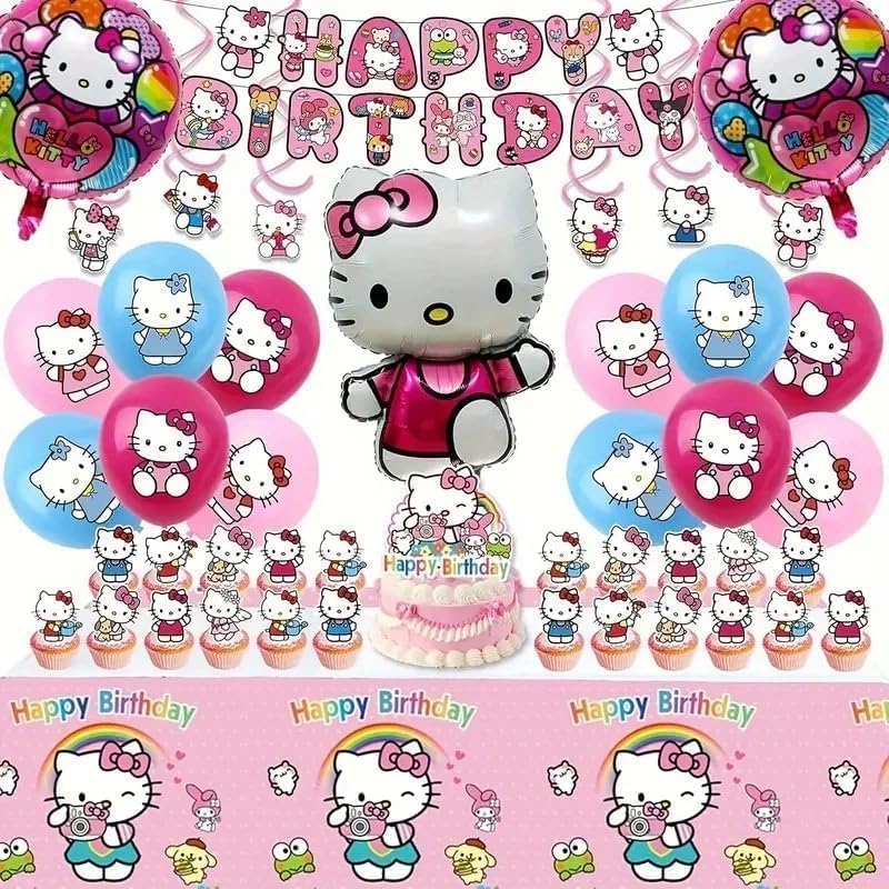 Celunhasev Hello Kitty banner brightens party walls and photo moments