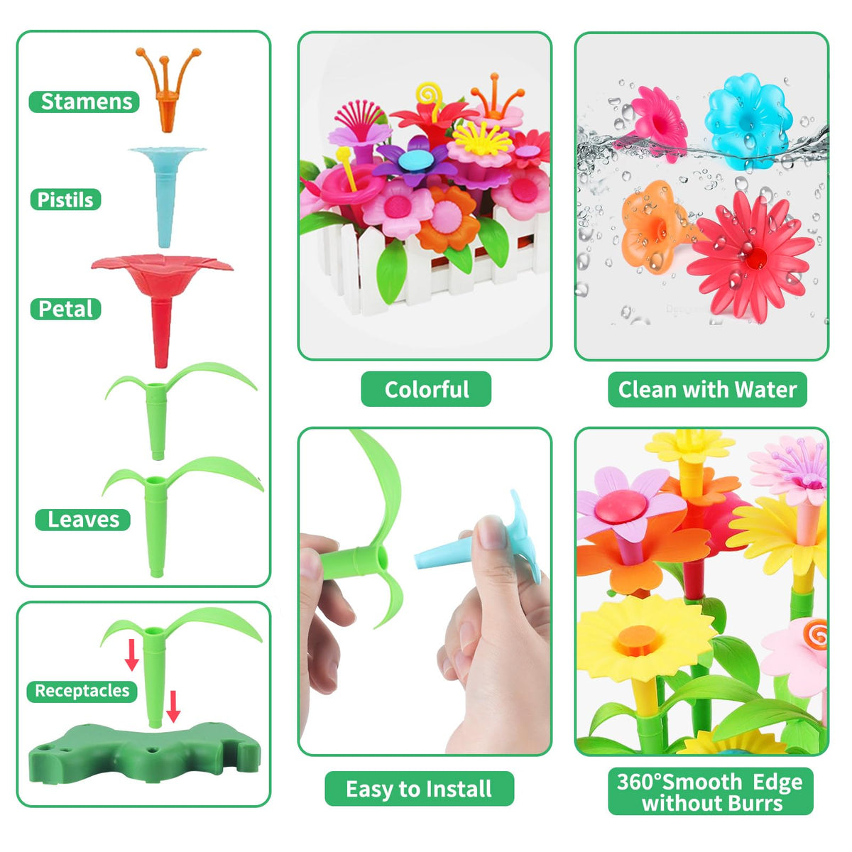 CENOVE bouquet crafting kit pieces enabling mix-and-match flower creation