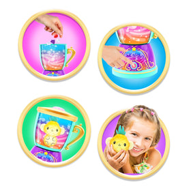 Cepia Wiz-O-Magic Surprise Blender Toy spinning action showcases magical sounds that enhance immersive pretend kitchen play.