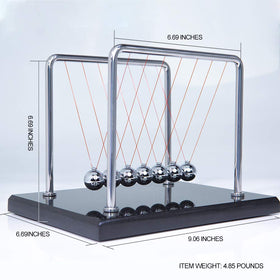 CERROPI marble-base Newton cradle as an elegant desk centerpiece